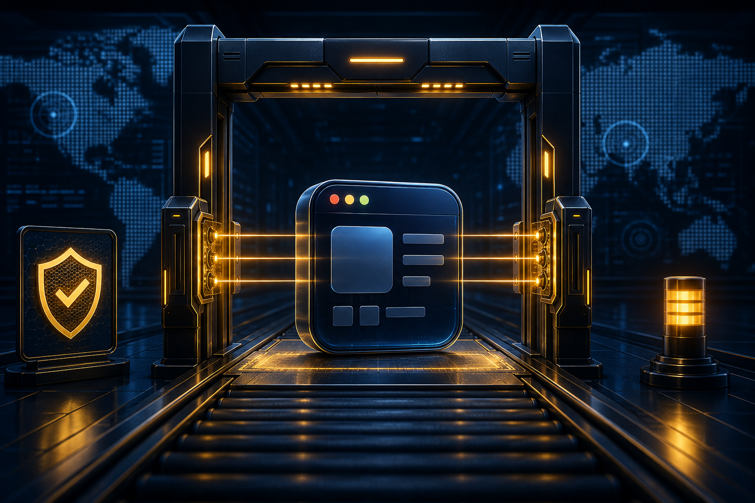 Security gate protecting an AI-built application before launch